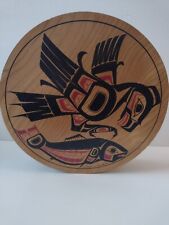 Vintage Haida Clarence A. Wells Eagle and Salmon 10 1/2