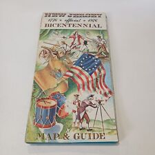 vintage 1976 Official Bicentennial map Guide  New  Jersey 101714 picture