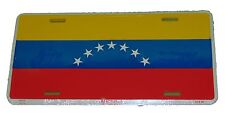 Venezuela 7 Star Flag License Plate 6 X 12 Inches Aluminum New  picture