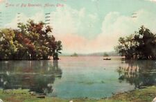 Rare Scene at Big Reservoir, Akron, Ohio Vintage PC Posted 1910 picture