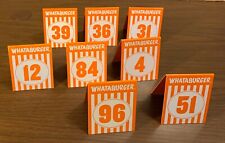 Rare Lot of 8 Whataburger Table Tent Tents Numbers 4/12/31/36/39/51/84/96 - GUC picture