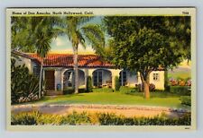 North Hollywood, CA-California, Home Of Don Ameche Vintage Souvenir Postcard picture