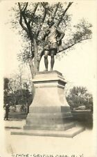 C-1910 Central Avenue Statue NEW YORK RPPC Real photo postcard 5179 picture