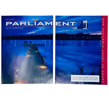Parliament Cigarettes Full Flavor Out of the Clear Blue 2 Page Print Advert picture