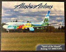 RARE Alaska Airlines 737-800 ETOPS Spirit of the Islands Trading Card picture