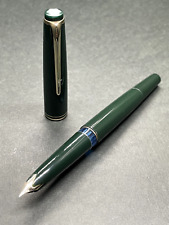 [Excellent++] MONTBLANC No.22 Green Vintage Piston-filler Fountain Pen 14C nib/F picture