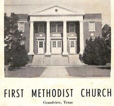 First Methodist Church One Hundredth Anniversary 1953 Grandview TX Booklet CPG3 picture