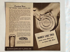 Vintage print ad rare two-sided thermos advertisement ￼Bagged and boarded picture