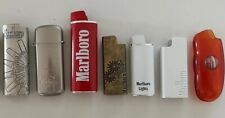 Set Of 7 Lighter Cases Marlboro Vintage picture
