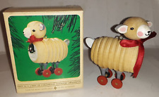 1984 Hallmark Ornament Wooden Lamb 1st in Childhood Nostalgic Ornaments Series picture
