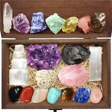 Aovila Healing Crystals Set 20pcs Healing Chakra Stones Gift picture