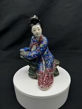 Antique Chinese Famille Rose Porcelain Figurine, Qing Dynasty picture