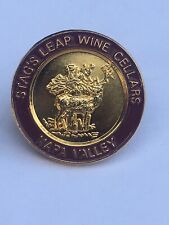 Stag's Leap Wine Cellars Napa Valley Liquor Alcohol Gold-Tone Souvenir Lapel Pin picture