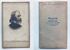 Henry Wadsworth Longfellow’s portrait, CDV, photograph, ex. Meserve collection picture