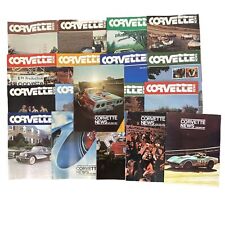 Corvette News 20 Quarterly Magazine Brochure Collector Lot 1970s to 1980s Chevy picture