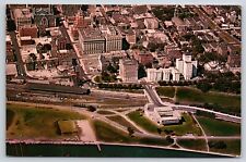 Milwaukee Wisconsin~Aerial Downtown~Elks Club~Gas Company~LL Cook 1959 Postcard picture