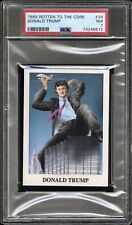 RARE 1989 Donald Trump PSA 7 Rotten to the Core #26 ROOKIE Vintage ￼Trading Card picture