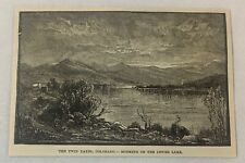 1886 magazine engraving~ MORNING ON THE LOWER LAKE Twin Lakes, Colorado picture