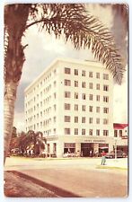 Sarasota Florida, Hotel Sarasota Building Road Street Downtown, Vintage Postcard picture