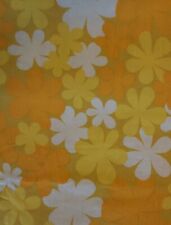 VTG Retro Duvet Cover Cotton Twin Daisy Yellow Orange 49