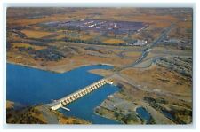Aerial View Nimbus Dam Near Rancho Cordova California CA Unposted Postcard picture