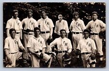 DS2/ Forest Hill Michigan RPPC Postcard c1910 Baseball Team Uniforms 59 picture