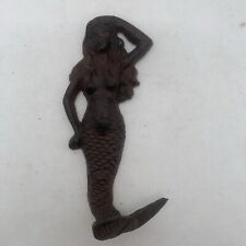 Cast Iron Mermaid Wall Hook Art Figure Sculpture  Sea Nymph picture