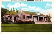 Monterey Country Club PA Pennsylvania WB Postcard VTG UNP Vintage Unused picture