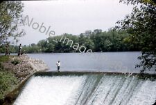 1953 Scenic Waterfall Greenfield Village Red-Border Kodachrome Slide picture