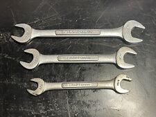 Set 3 Vtg Craftsman “V” Series Open End Wrenches 9/16, 1/2, 7/16, 3/8, 5/16, 1/4 picture