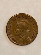 1930s Balboa Brewing Co Los Angeles CA Brass Good For Beer Token picture