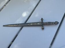 Rare antique 1800's Or Earlier gunners stiletto dagger Gold picture
