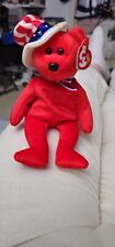 TY Beanie Baby – Sam the Bear (Red)  Birthday July 4, 2003 picture