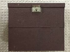 Vintage Metal File Cabinet Brown Record Chest Office Yawman & Erbe Rochester WOW picture
