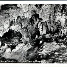 c1940s Oregon Caves, OR RPPC Coral Gardens Cavern Siskiyou Mts Applegate PC A164 picture