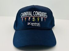 Carnival Conquest Ship Legend Souvenir Snap-Back Baseball Cap Blue picture