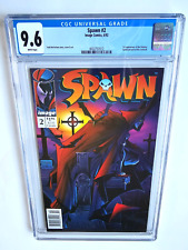 SPAWN #2 CGC 9.6  ++ NEWSSTAND ++  1992    +  1ST APPEARANCE OF THE VIOLATOR  + picture