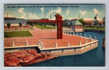 Wilmington, DE-Delaware, Carl Miles Monument, The Rocks, Park , Vintage Postcard picture