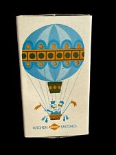 NOS Vintage Diamond Kitchen Matches Strike Boxes 250 W/ Coupon Hot Air Balloon picture
