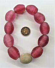  ( 11 ) Rose European Dutch Dogon Loose African Trade Beads  Bin W3 picture