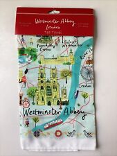 Westminster Abbey London Souvenir Tea Towel New NIP Clair Rossiter 30 X 19 picture