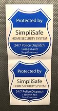 (2) SimpliSafe Home Security System Decals/Stickers for Doors/Windows - NEW picture