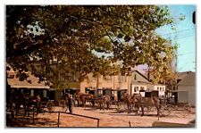 Old Fashioned Parking Lot, Sugarcreek, Ohio Postcard picture