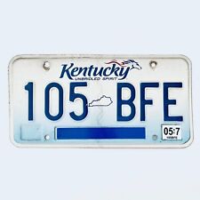 2007 United States Kentucky Unbridled Spirit Passenger License Plate 105 BFE picture