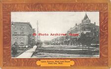 MI, Reed City, Michigan, Upton Avenue, West From Depot, Hensen Printing Pub picture