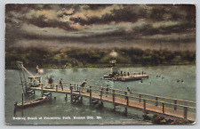 Postcard Kansas City, Missouri, 1922, Bathing Beach at Fairmount Park A750 picture