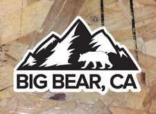Big Bear Lake CA California Blk Decal Sticker Ski Skiing Snowboard Mountain 4.5