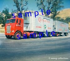 8x10 color semi-truck photo - 1960 WFL CARNATION doubles picture