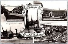 1964 Clifton Suspension Bridge Municipal Building Bristol RPPC Posted Postcard picture