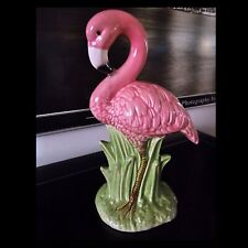 RETIRED Vintage Ceramic Pink Flamingo Figurine picture